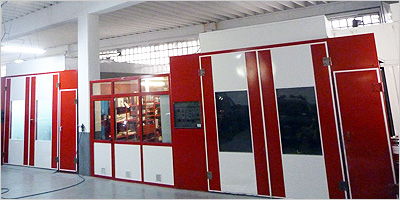 Dos cabinas de pintura